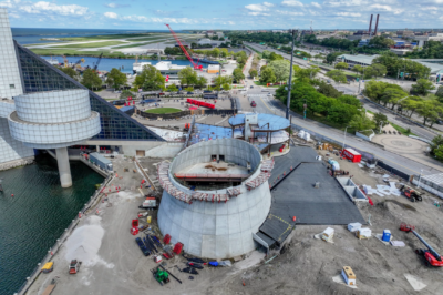 construction of the Rock and Roll Hall of Fame expansion